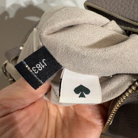 Kate Spade Taupe Pebble Leather Shoulder Bag - Picture 10 of 16